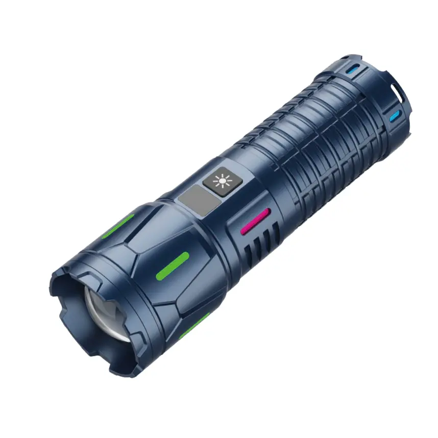 100 W LED taktinis žibintuvėlis, įkraunamas USB