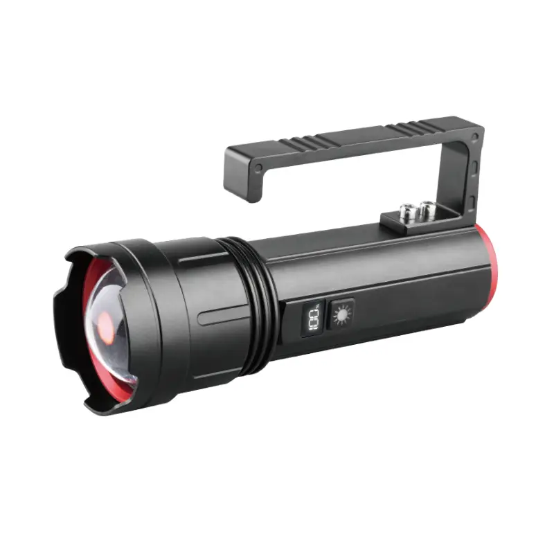 Įkraunamas 50 W baltas lazerinis rankinis žibintuvėlis