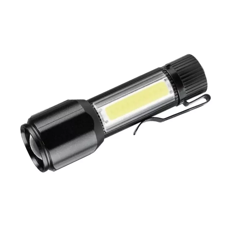 LED žibintuvėlis su spaustuku, skirtas automobilių remonto stovykloms