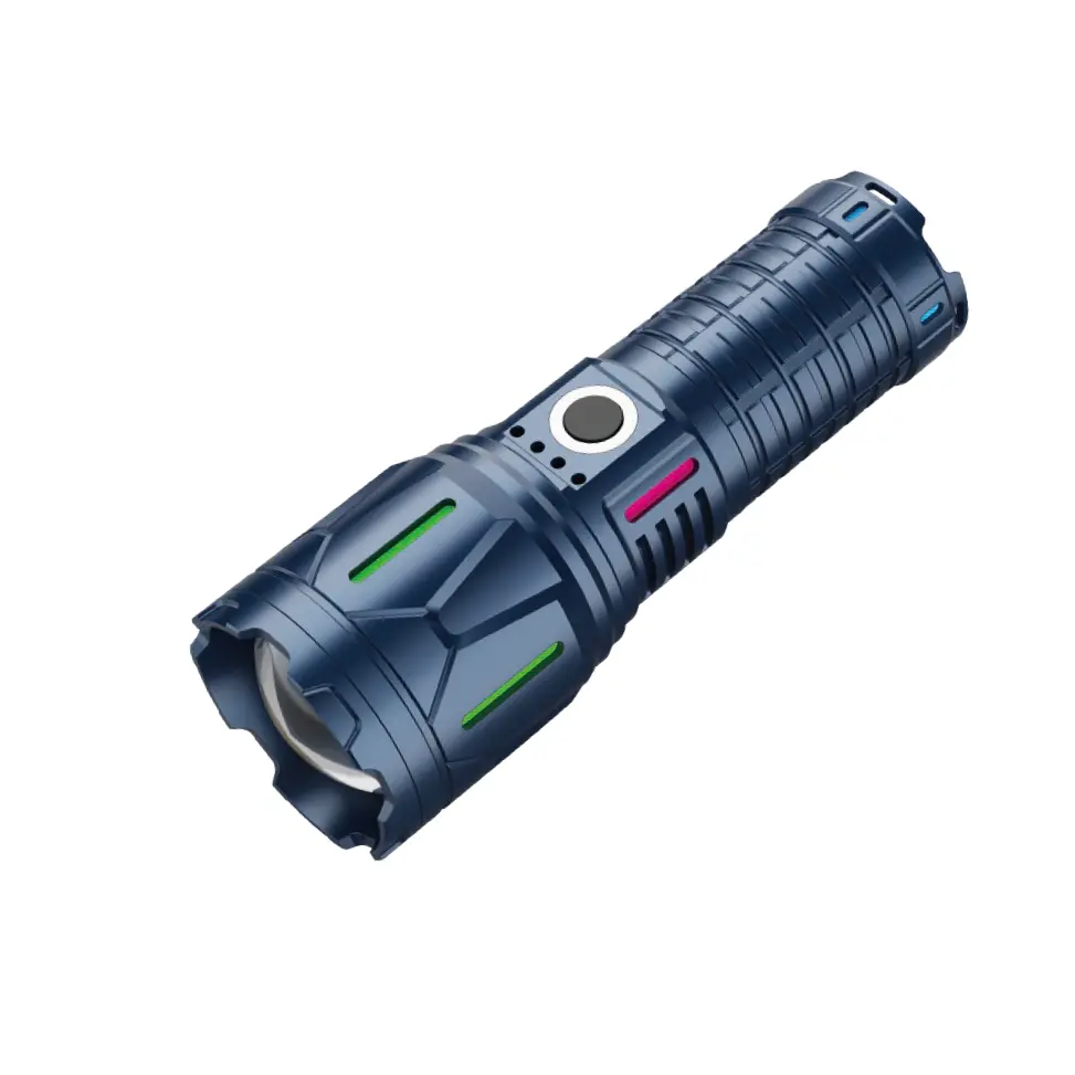Įkraunamas 10 W taktinis didelio ryškumo EDC žibintuvėlis